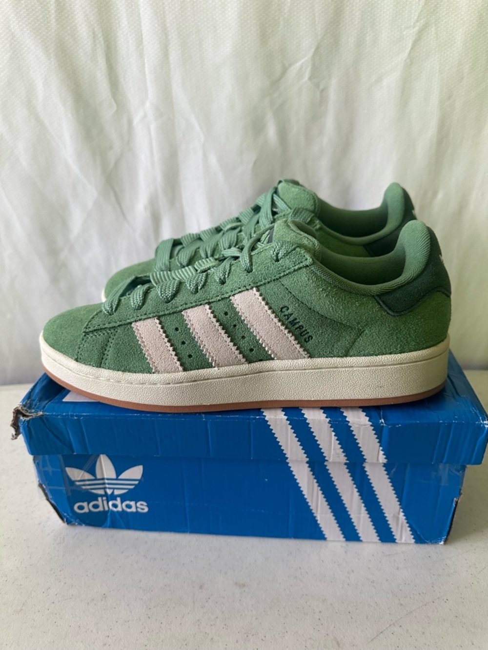 Adidas Campus 00s W Green White Suede Sneakers Women’s 9.5 New In Box